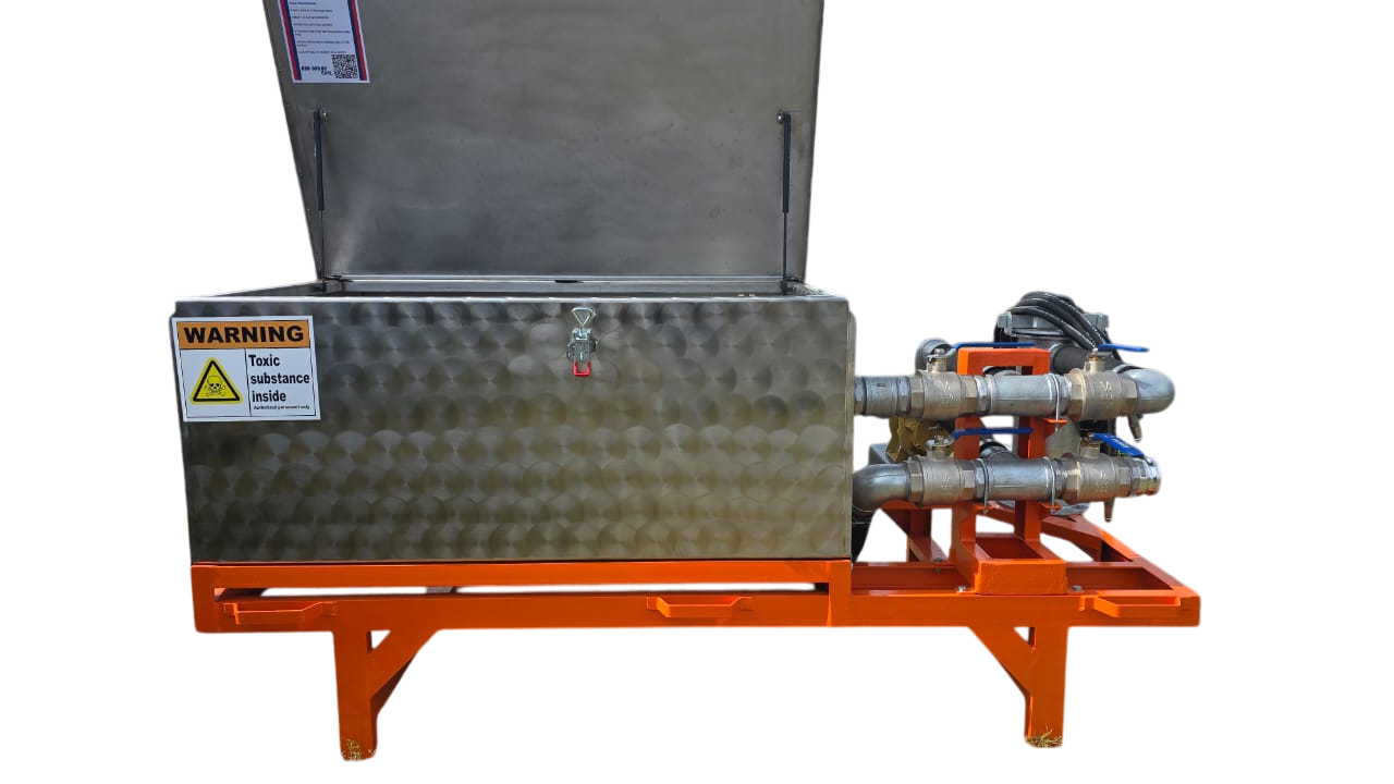 Hoof foto mixing tank on frame-Photoroom